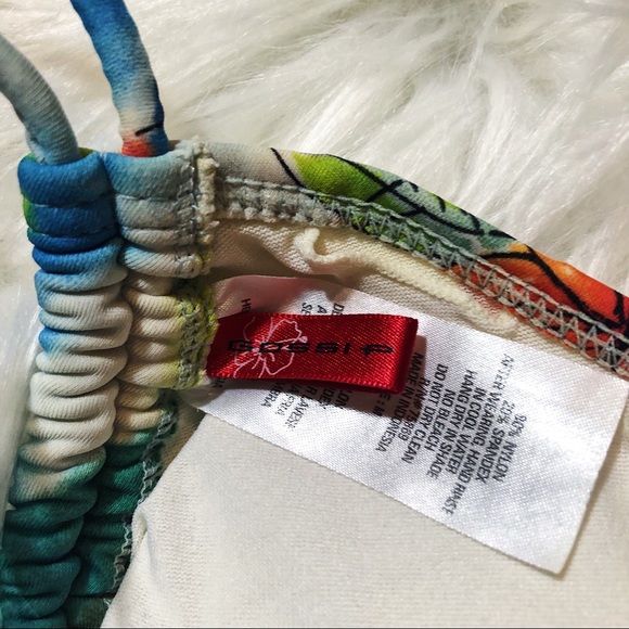 Darling String Bikini Top by Gossip Tropical Print - Picture 3 of 5